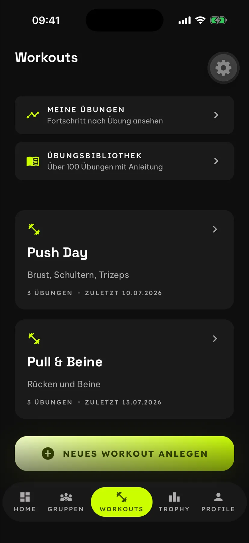 Trackords: Workouts & Rekorde